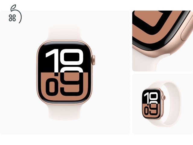 Apple Watch Series 10 Alu 42/46 mm Alu/Titán GPS/Cell - bontatlan - 1 év Apple garancia