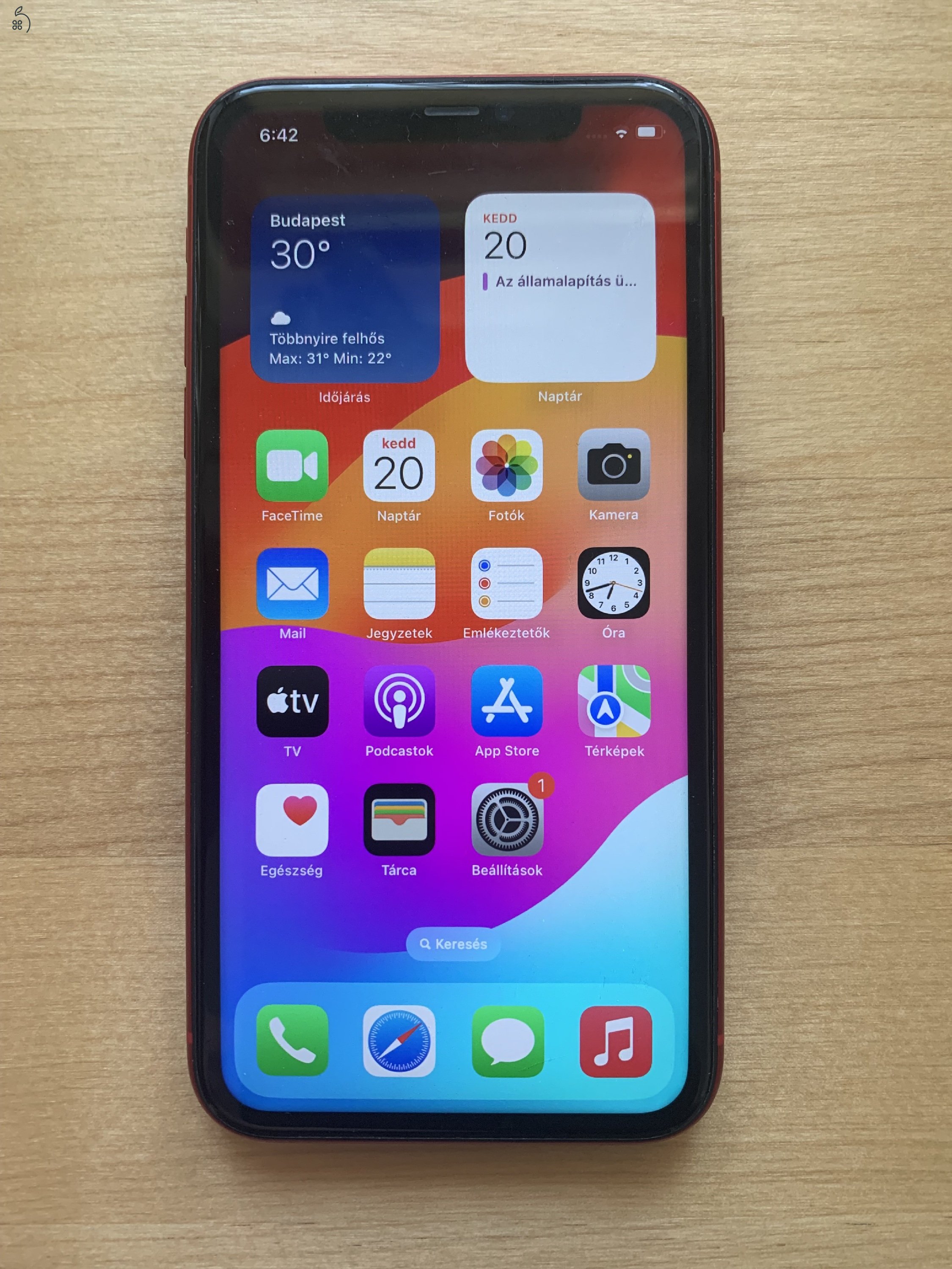 Iphone 11 64 GB független piros