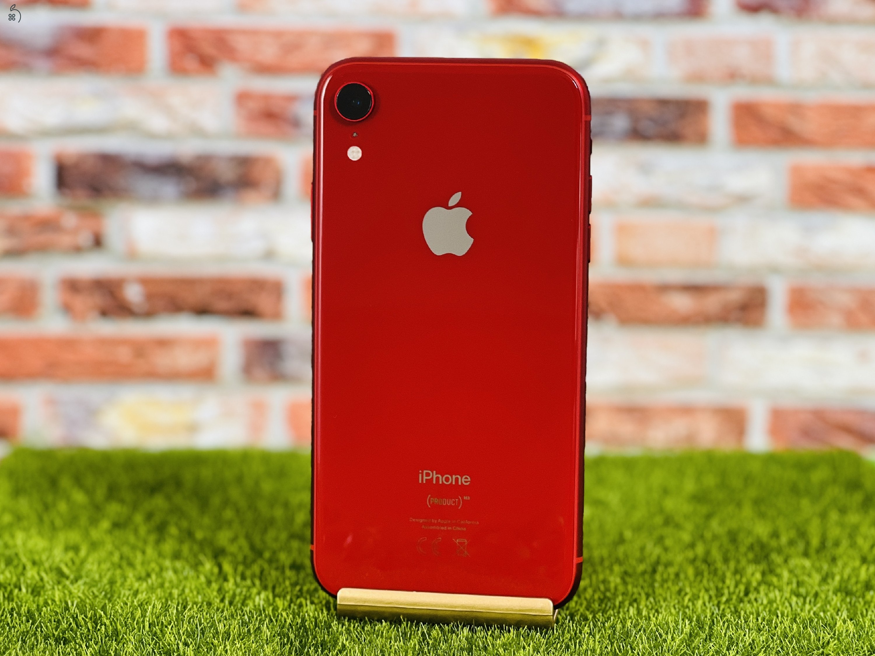 Eladó iPhone XR 64 GB PRODUCT RED 100% aksi szép állapotú - 12 HÓ GARANCIA - 1829