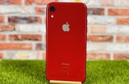 Eladó iPhone XR 64 GB PRODUCT RED 100% aksi szép állapotú - 12 HÓ GARANCIA - 1829