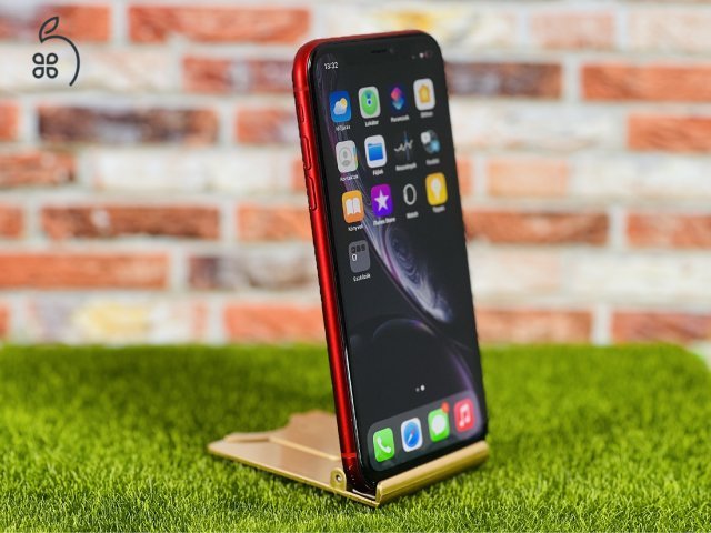 Eladó iPhone XR 64 GB PRODUCT RED 100% aksi szép állapotú - 12 HÓ GARANCIA - 1829