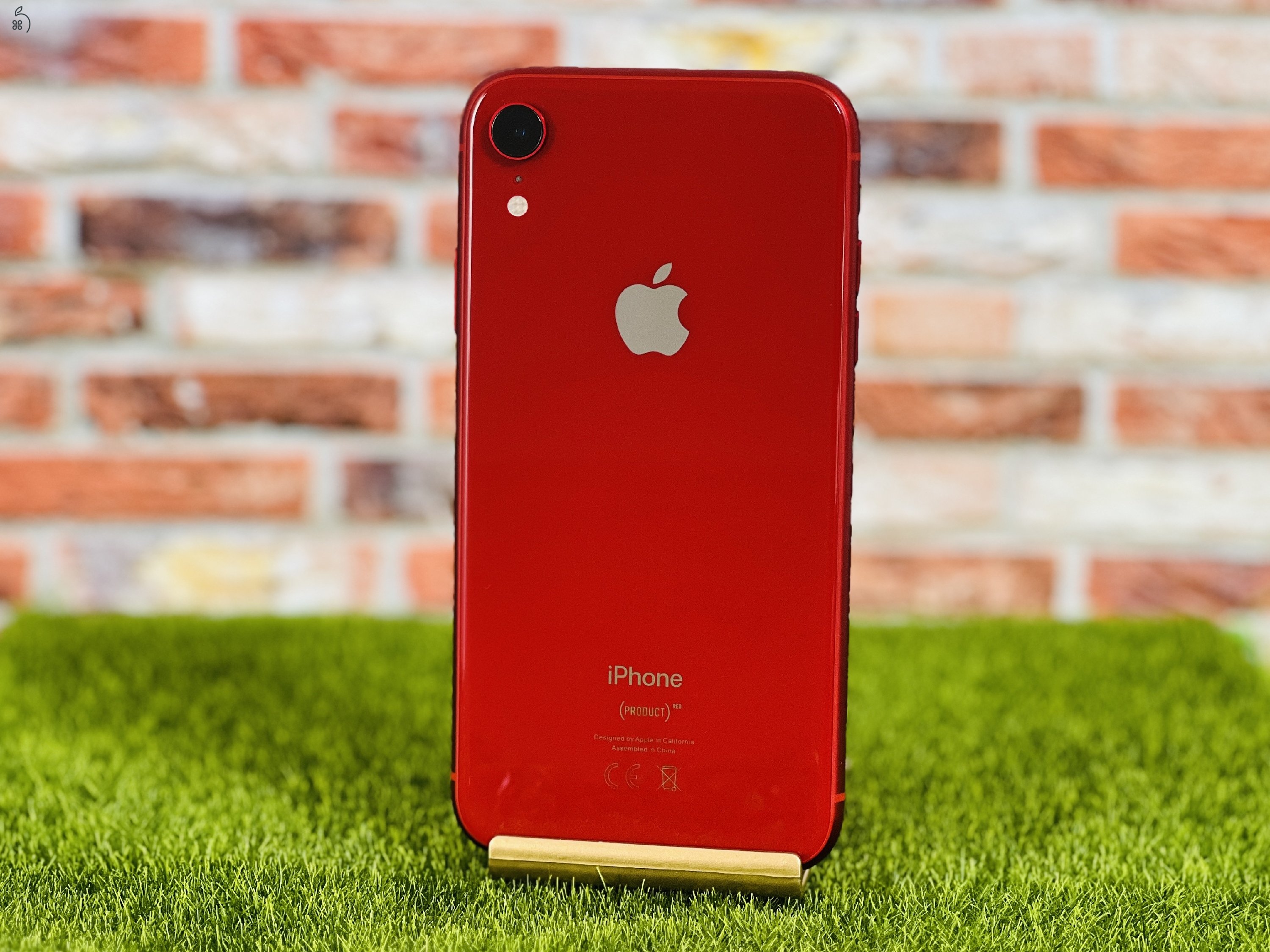 Eladó iPhone XR 64 GB PRODUCT RED 100% aksi szép állapotú - 12 HÓ GARANCIA - 1829