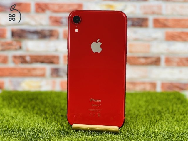 Eladó iPhone XR 64 GB PRODUCT RED 100% aksi szép állapotú - 12 HÓ GARANCIA - 1829