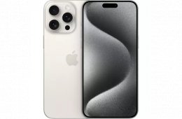 Apple Iphone 15 Pro Max 256GB fehér titán, kártyafüggetlen