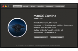 iMac (21.5 hüvelykes, 2012 vége)