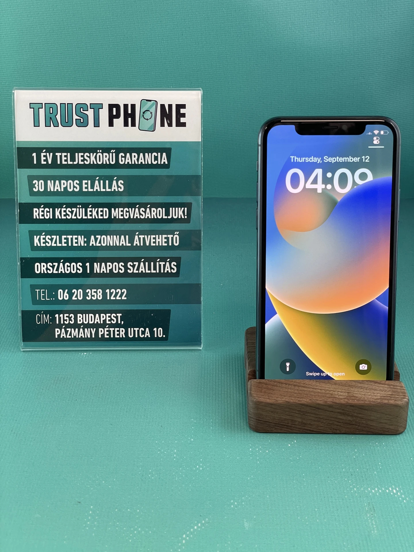 !! 1 ÉV GARANCIA !! iPhone 11 Pro Midnight Green 256 GB – BM424 – 100% AKKU