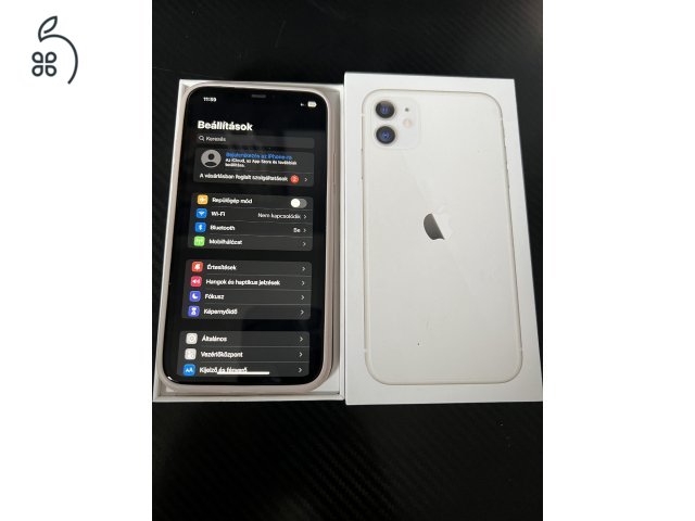 iPhone 11 64GB White 1év Gari