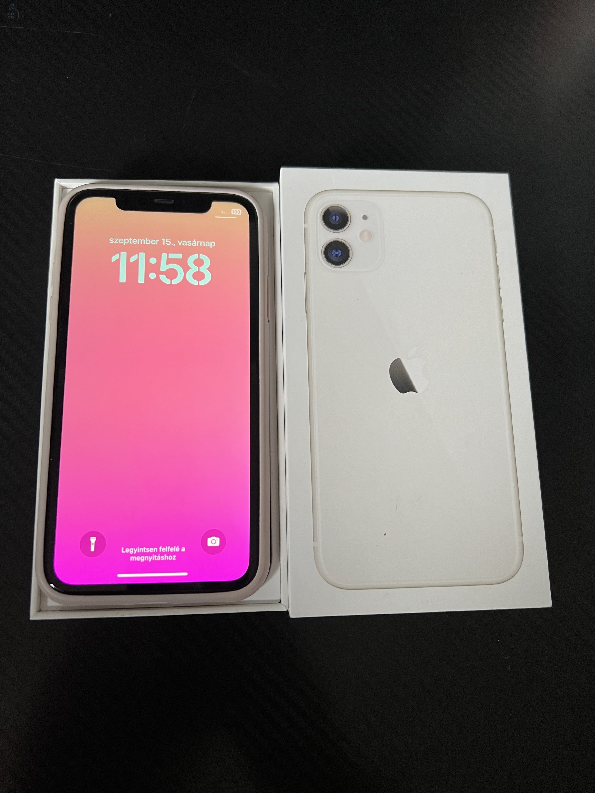 iPhone 11 64GB White 1év Gari