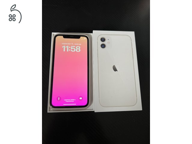 iPhone 11 64GB White 1év Gari