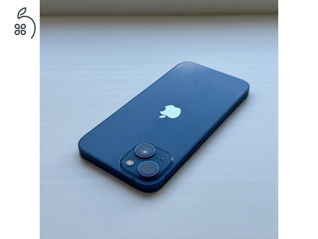 GYÖNYÖRŰ iPhone 13 128GB Blue - 1 ÉV GARANCIA - Kártyafüggetlen, 99% Akkumulátor