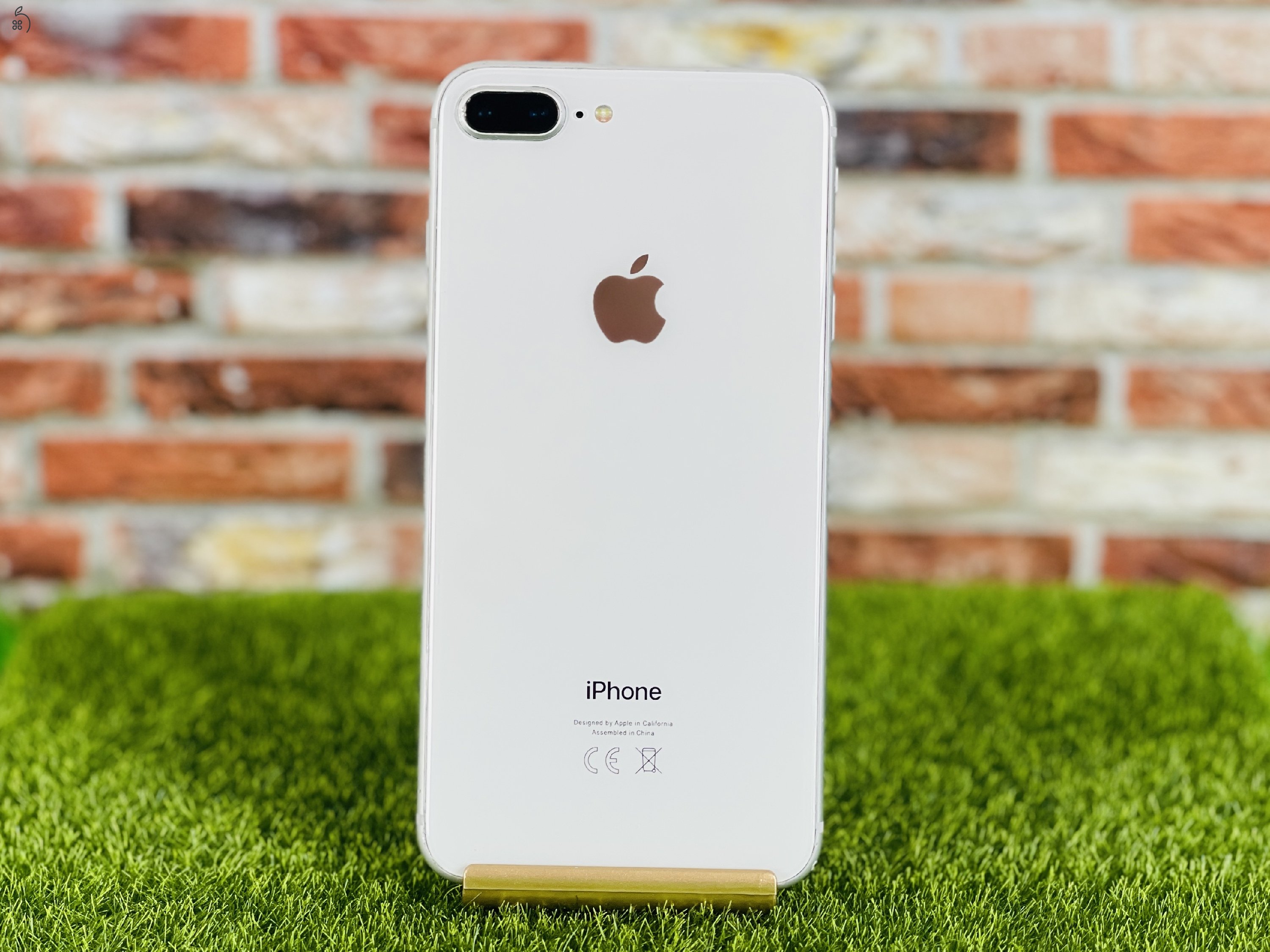 Eladó iPhone 8 Plus 64 GB Silver 100% aksi szép állapotú - 12 HÓ GARANCIA - 4363