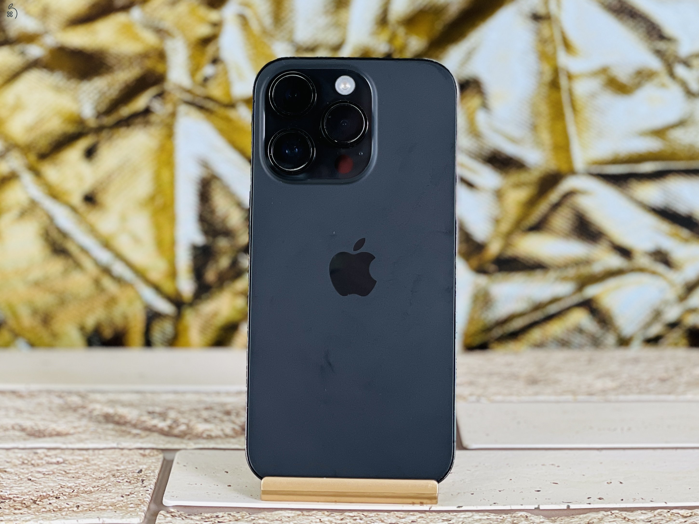 Eladó iPhone 14 Pro 128 GB Space Black 100% aksi szép állapotú - 12 HÓ GARANCIA - 1778