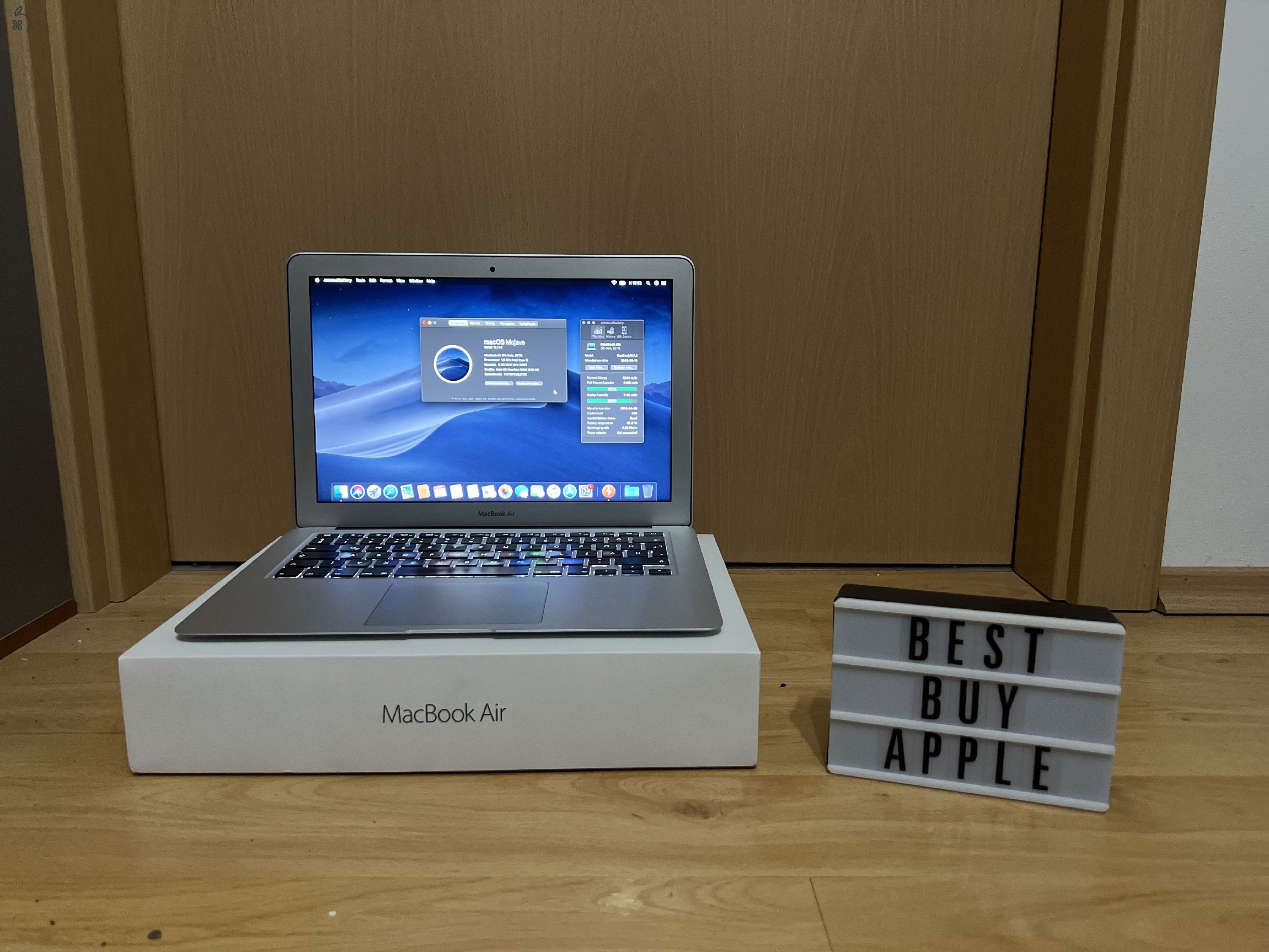 2017 MacBook Air 13 / i5 1.8 GHz / 8GB / 128GB SSD / Korrekt Áron Eladó ! ! !