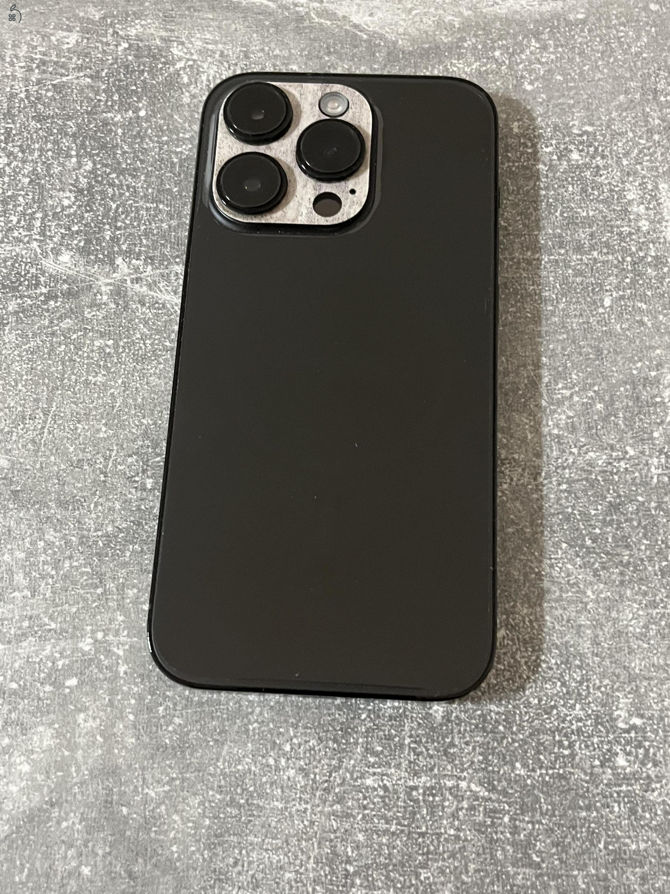 IPHONE 14 PRO (256 GB, 82% AKKU, ÉJFEKETE) + DBRAND GRIPCASE