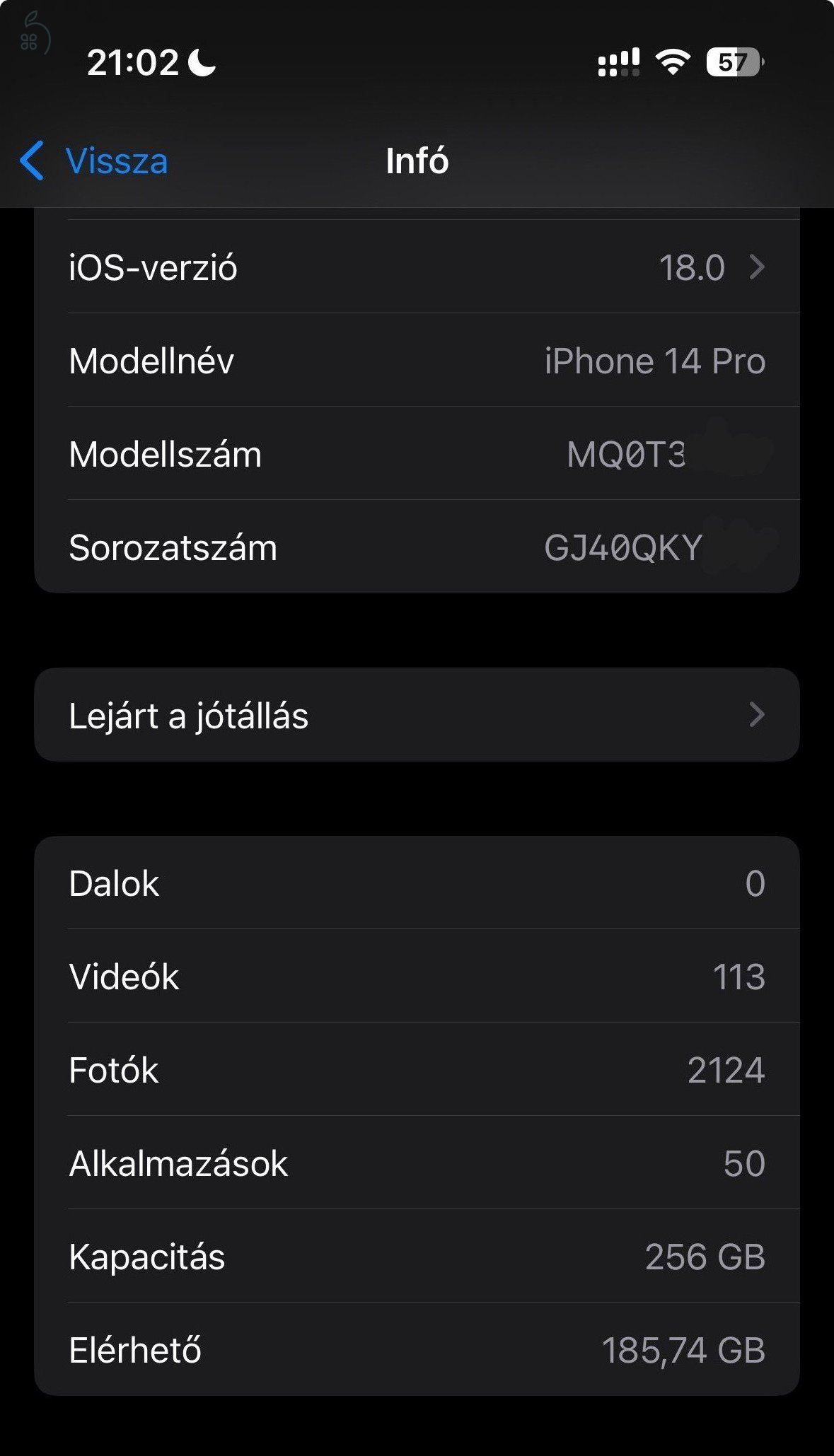 IPHONE 14 PRO (256 GB, 82% AKKU, ÉJFEKETE) + DBRAND GRIPCASE