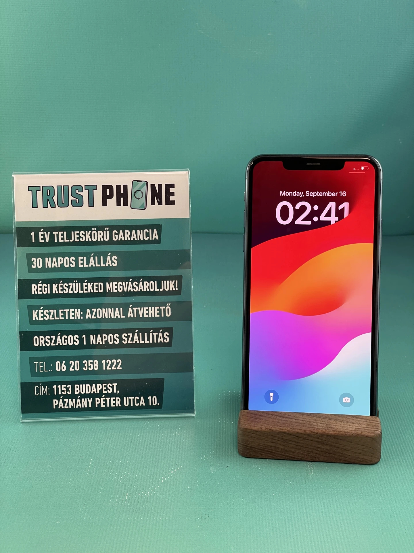 !! 1 ÉV GARANCIA !! iPhone 11 Pro Max Midnight Green 64 GB – 4004 – 100% AKKU