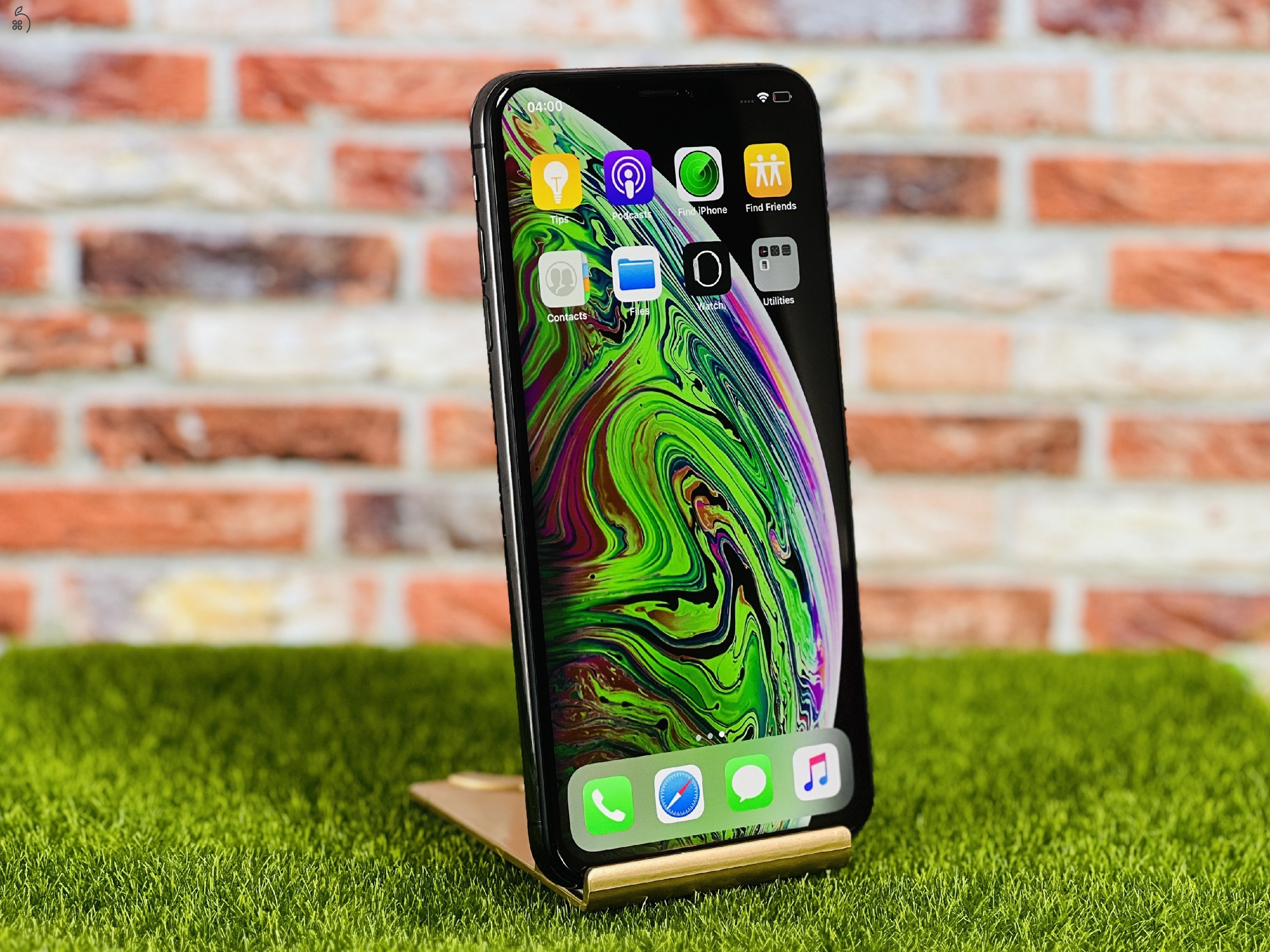 Eladó iPhone XS Max 64 GB Space Gray szép állapotú - 12 HÓ GARANCIA - 1376