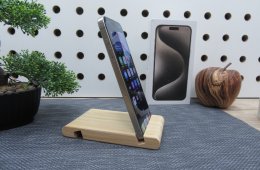 Apple iPhone 15 Pro Max - Natural Titanium - Használt, újszerű