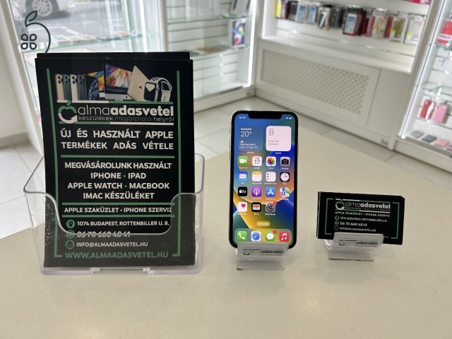 iPhone X 256GB Független Újszerű/1 hónap mar./Akku 100%/p3654