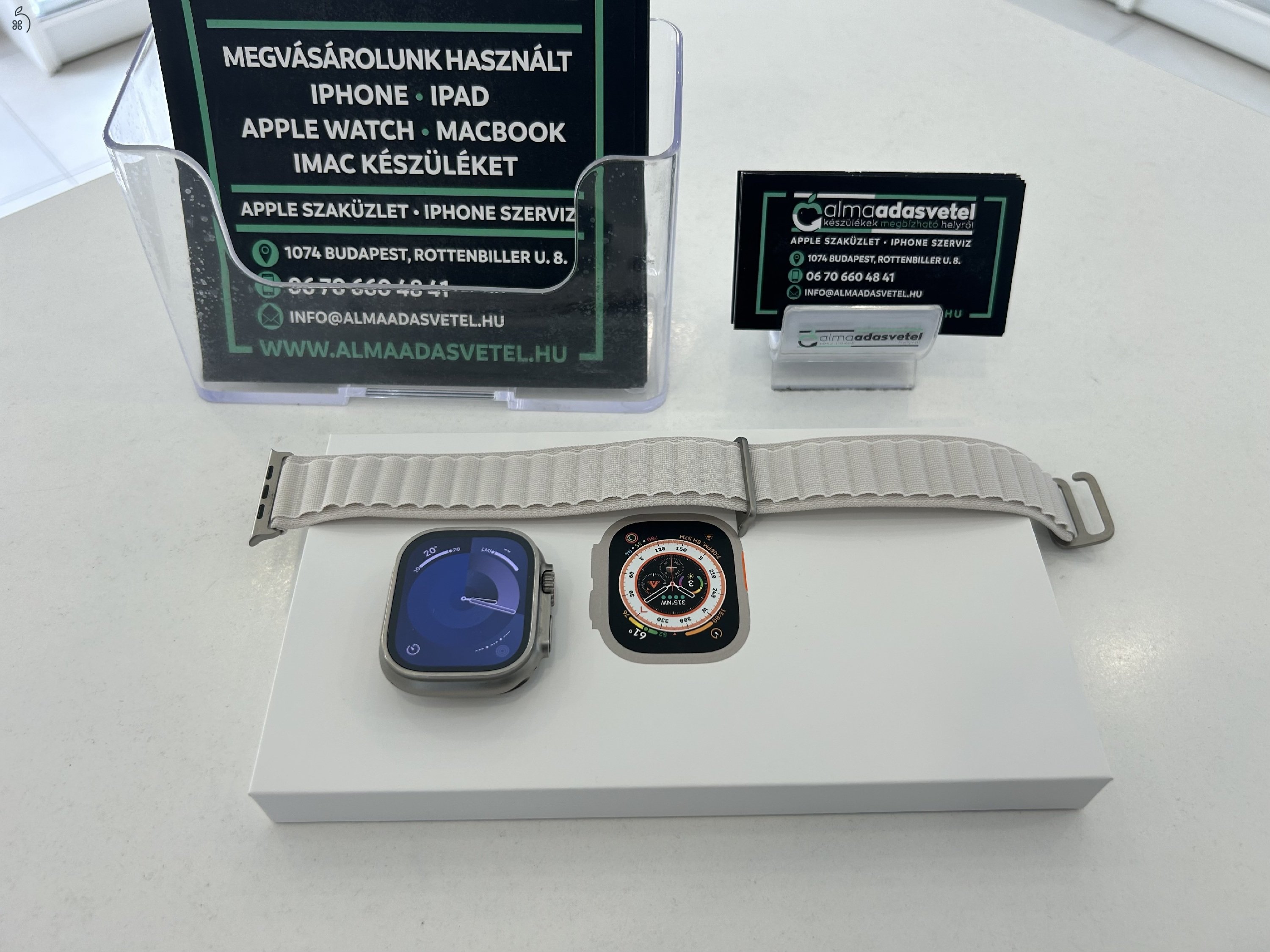 Apple Watch Ultra 1 49MM Mint Az Új/1 hónap gar./Akku 90%/p3655