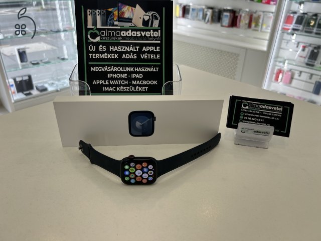 Apple Watch 9 45mm Mint Az Új/2025.06.25. Apple Gar./Akku 100%/p3696