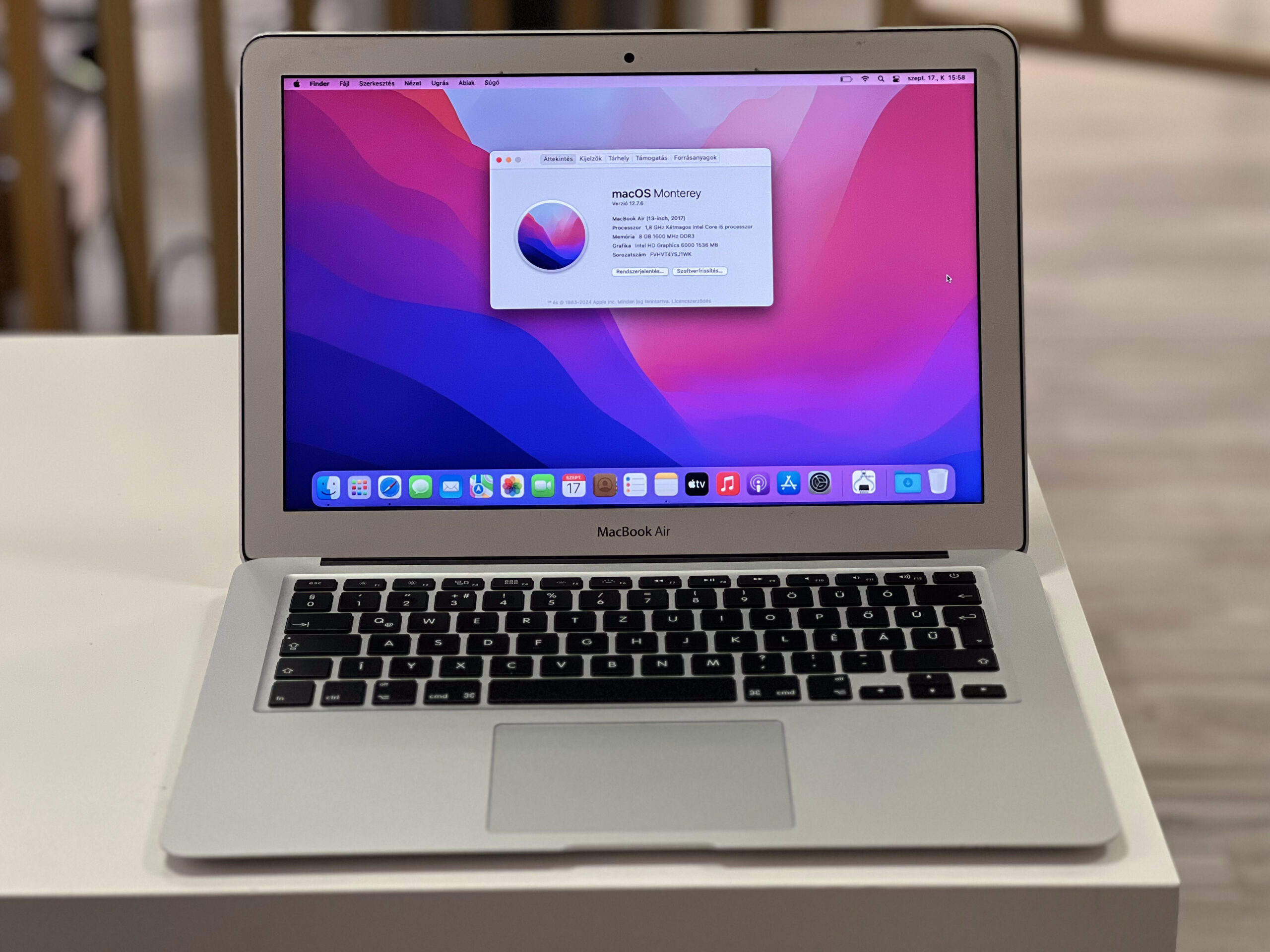 MacBook Air 2017 13 128GB 1 ÉV Garanciával Számlával