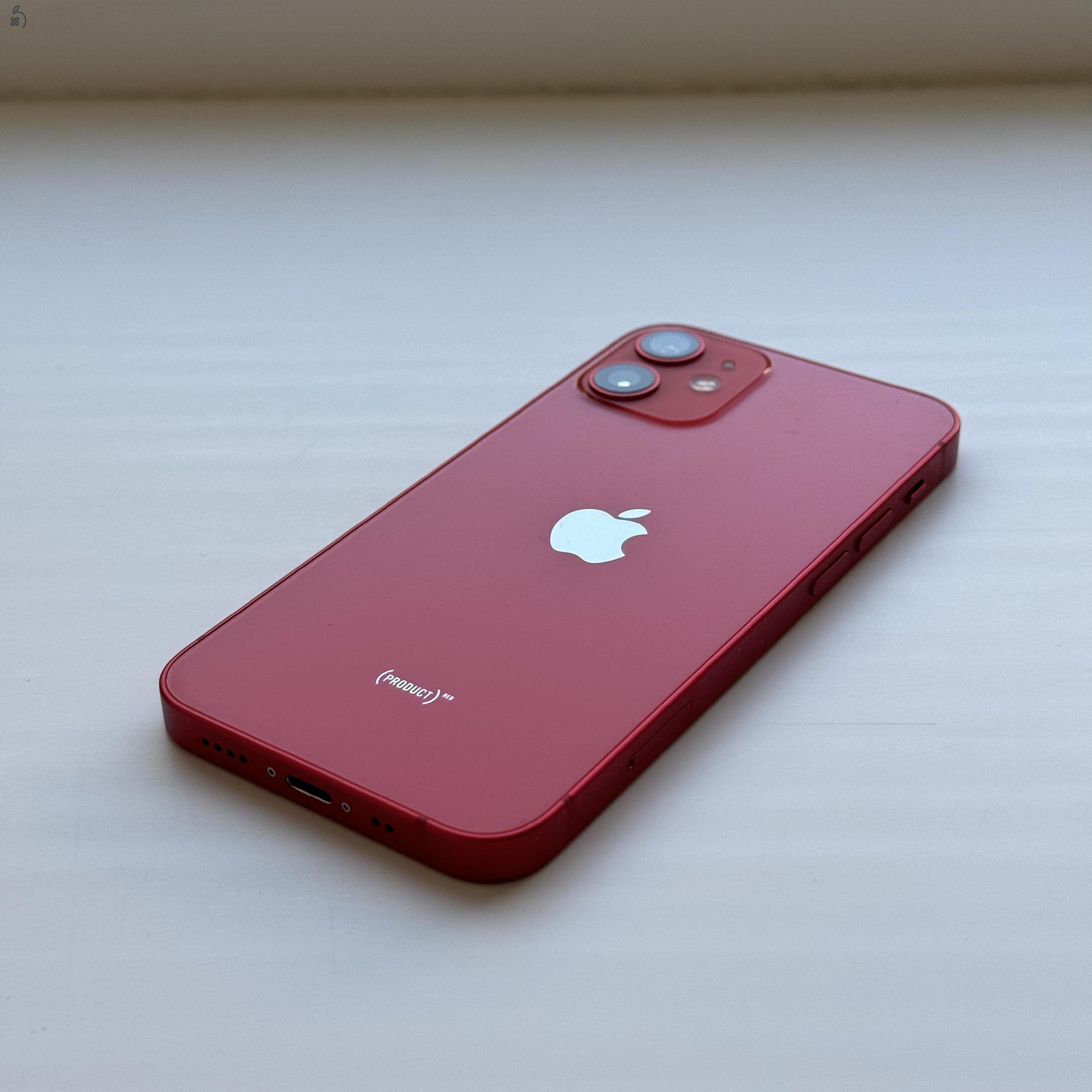 iPhone 12 mini 64GB Red - Kártyfüggetlen, 1 ÉV GARANCIA