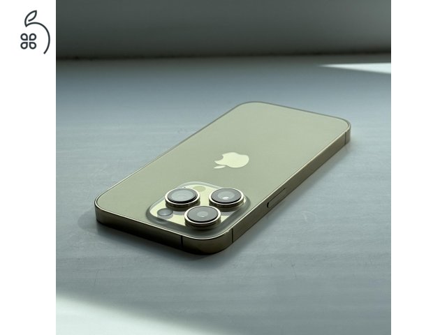 HIBÁTLAN iPhone 14 Pro 128GB Gold - Kártyfüggetlen, 1 ÉV GARANCIA, 100% Akkumulátor