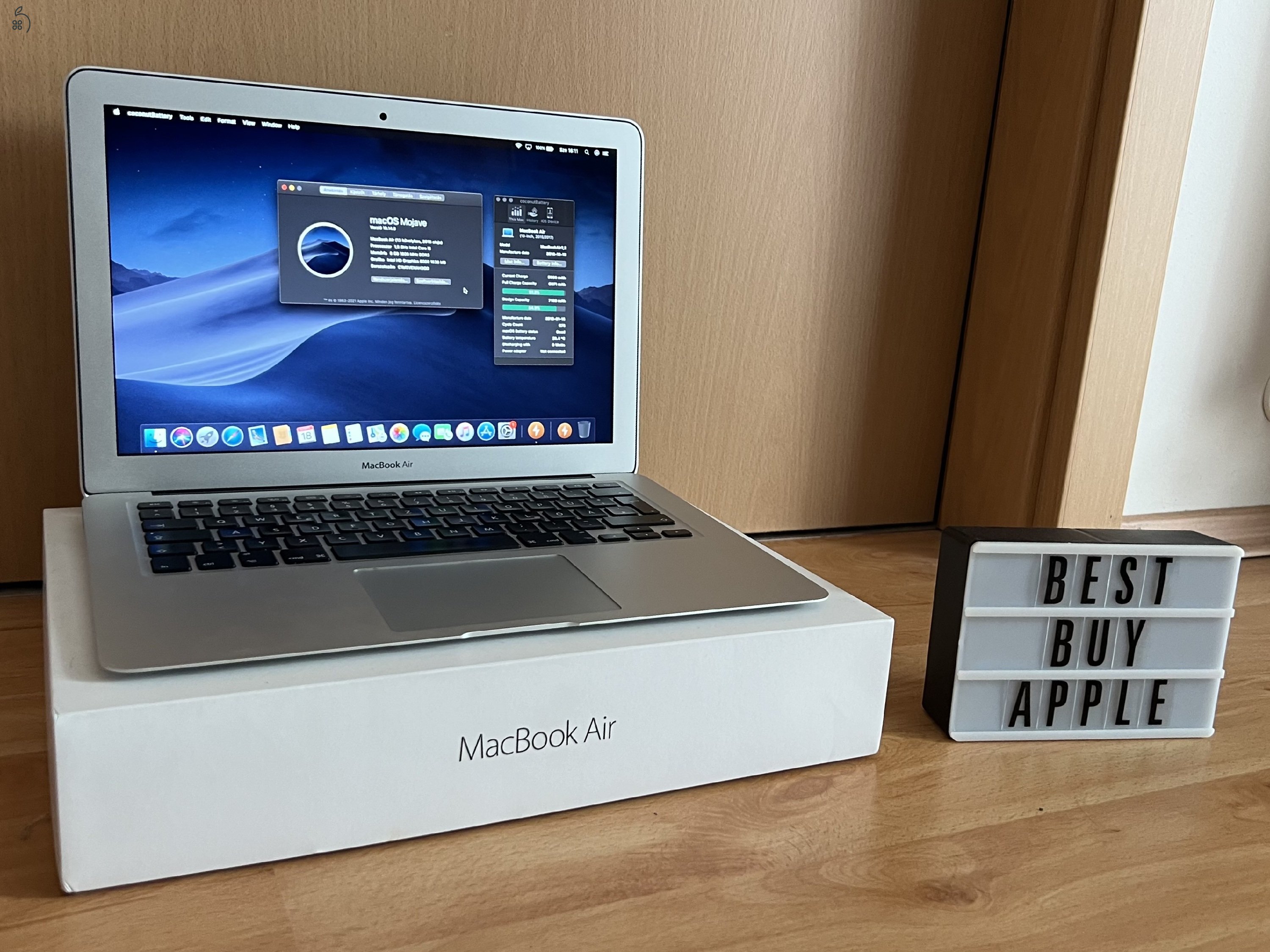 2015 MacBook Air 13” / i5 1.6 GHz / 8GB / 128GB SSD / Korrekt Áron Eladó ! ! !