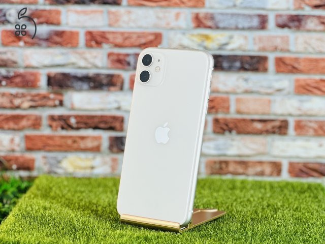 Eladó iPhone 11 64 GB White 100% aksi szép állapotú - 12 HÓ GARANCIA - 121