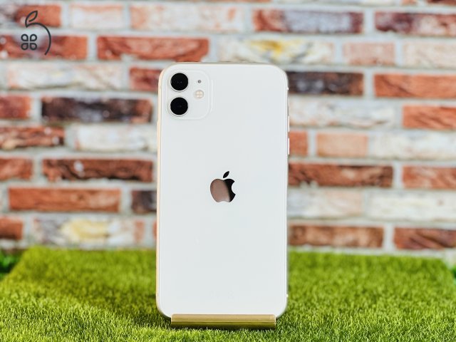 Eladó iPhone 11 64 GB White 100% aksi szép állapotú - 12 HÓ GARANCIA - 121