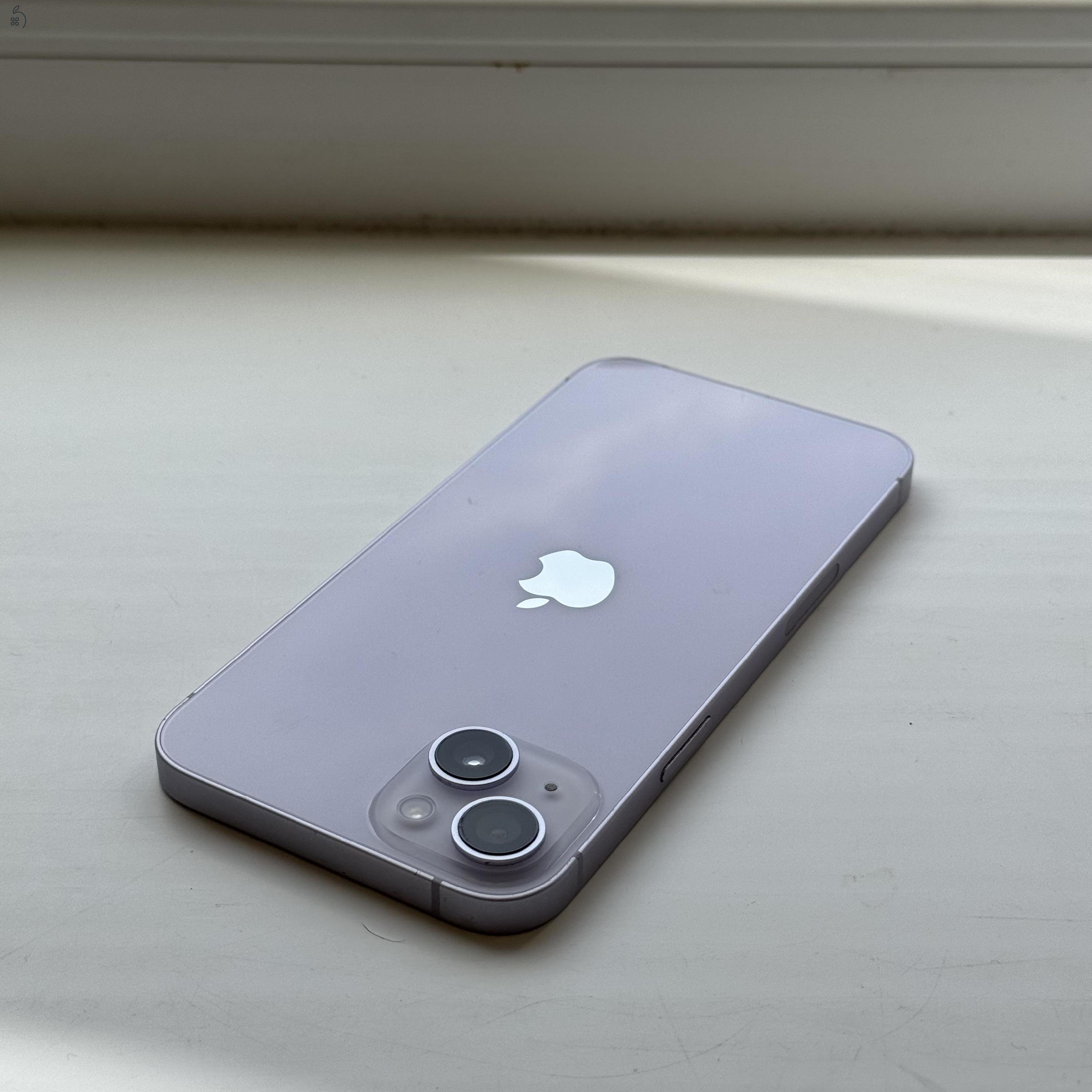 HIBÁTLAN iPhone 14 Plus 128GB Purple - Kártyfüggetlen, 1 ÉV GARANCIA, 100% Akkumulátor