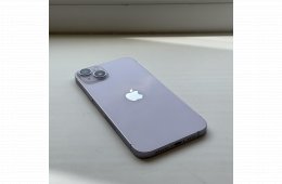 HIBÁTLAN iPhone 14 Plus 128GB Purple - Kártyfüggetlen, 1 ÉV GARANCIA, 100% Akkumulátor