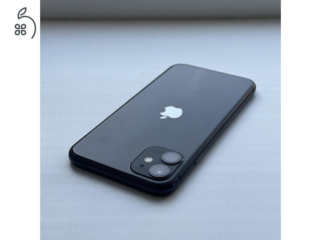 GYÖNYÖRŰ iPhone 11 64GB Black- Kártyfüggetlen, 1 ÉV GARANCIA, 85% Akkumulátor