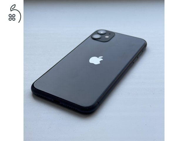 GYÖNYÖRŰ iPhone 11 64GB Black- Kártyfüggetlen, 1 ÉV GARANCIA, 85% Akkumulátor