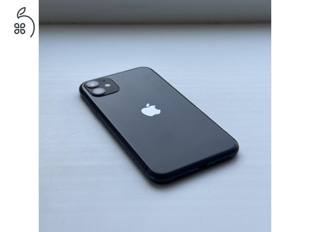 GYÖNYÖRŰ iPhone 11 64GB Black- Kártyfüggetlen, 1 ÉV GARANCIA, 85% Akkumulátor