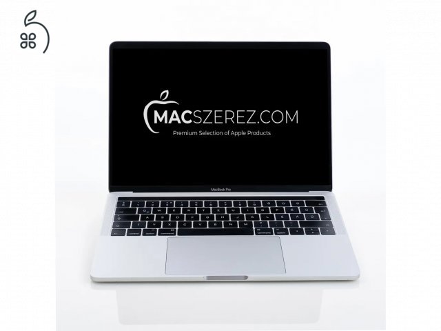 MacSzerez.com - 2018 MacBook Pro 13 CTO / i7 / 16GB / 256GB / Magyar bill. / Ezüst szín