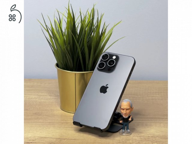 MacSzerez.com - iPhone 15 Pro Max / 512GB / Fekete Titán / Kártyafüggetlen / Apple Garancia!