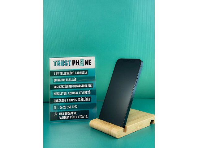 !! 1 ÉV GARANCIA !! iPhone 12 Pro Pacific Blue 256 GB – BM20353 – 100% AKKU