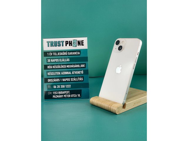 !! 1 ÉV GARANCIA !! iPhone 13 Mini Starlight 128 GB – BM20355 – 100% AKKU