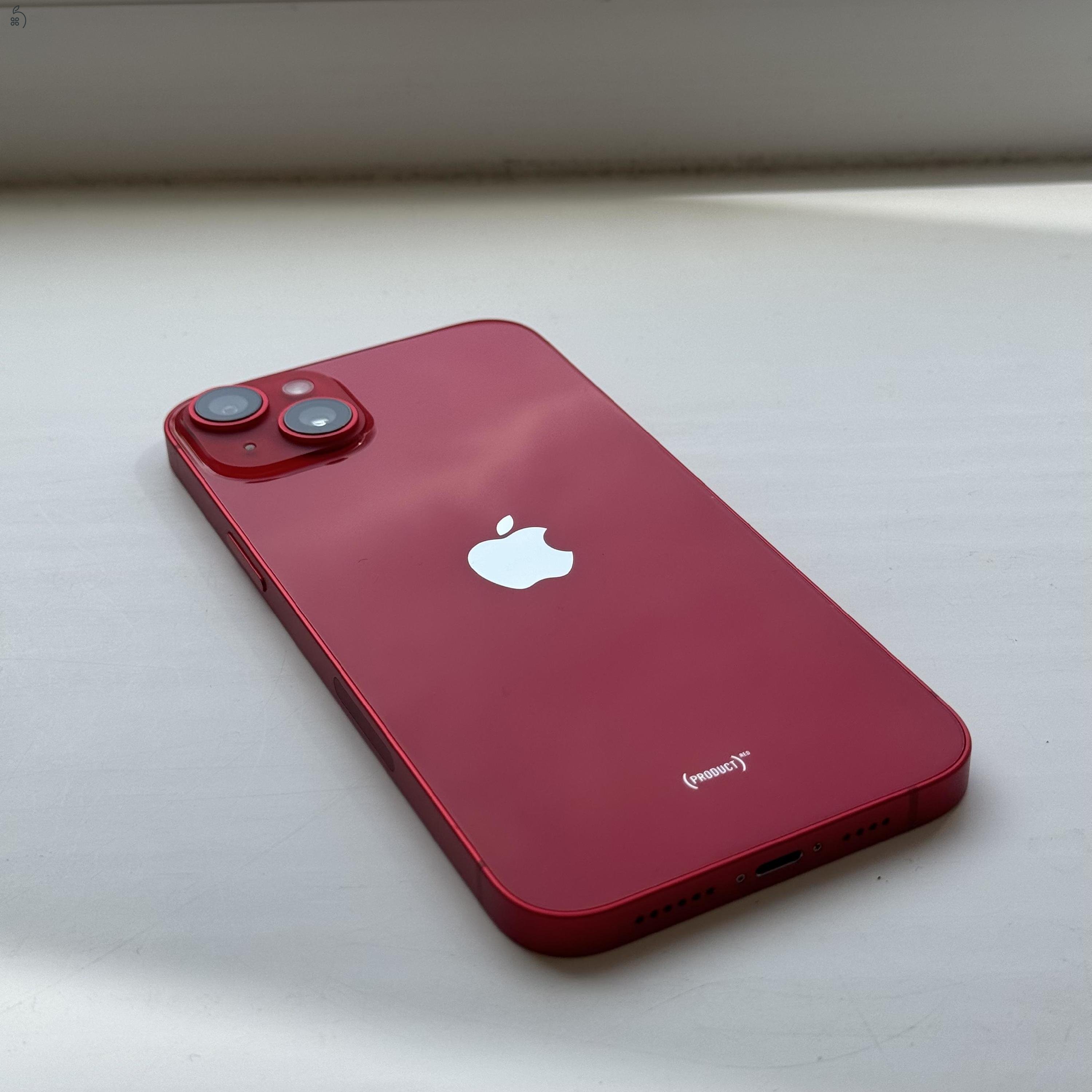 HIBÁTLAN iPhone 14 PLUS 128GB Red - 1 ÉV GARANCIA, Kártyafüggetlen, 96% Akkumulátor