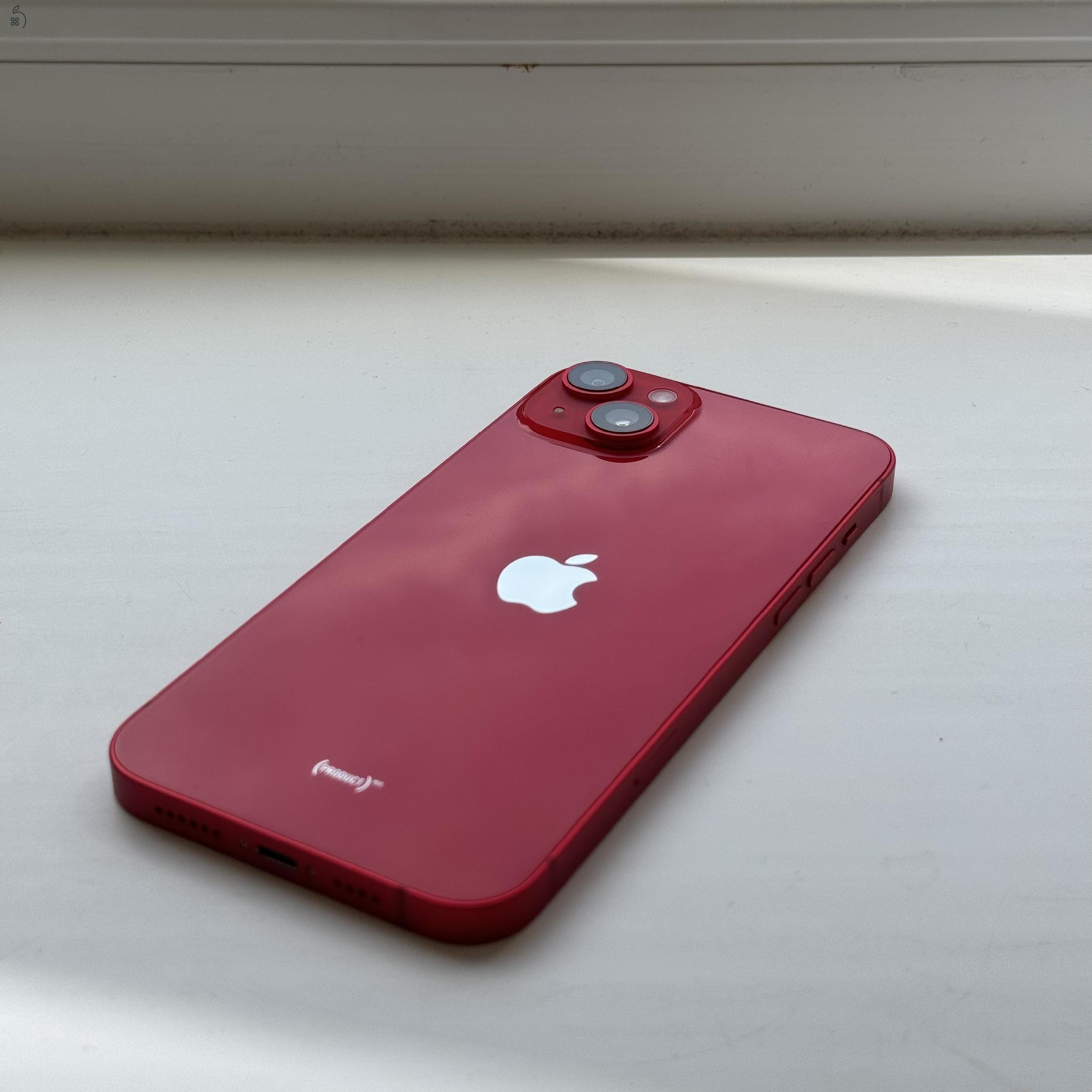 HIBÁTLAN iPhone 14 PLUS 128GB Red - 1 ÉV GARANCIA, Kártyafüggetlen, 96% Akkumulátor