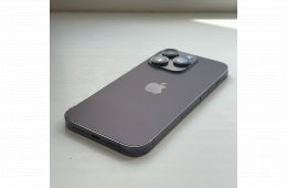 HIBÁTLAN iPhone 14 Pro 128GB Deep Purple - Kártyfüggetlen, 1 ÉV GARANCIA, 100% Akkumulátor