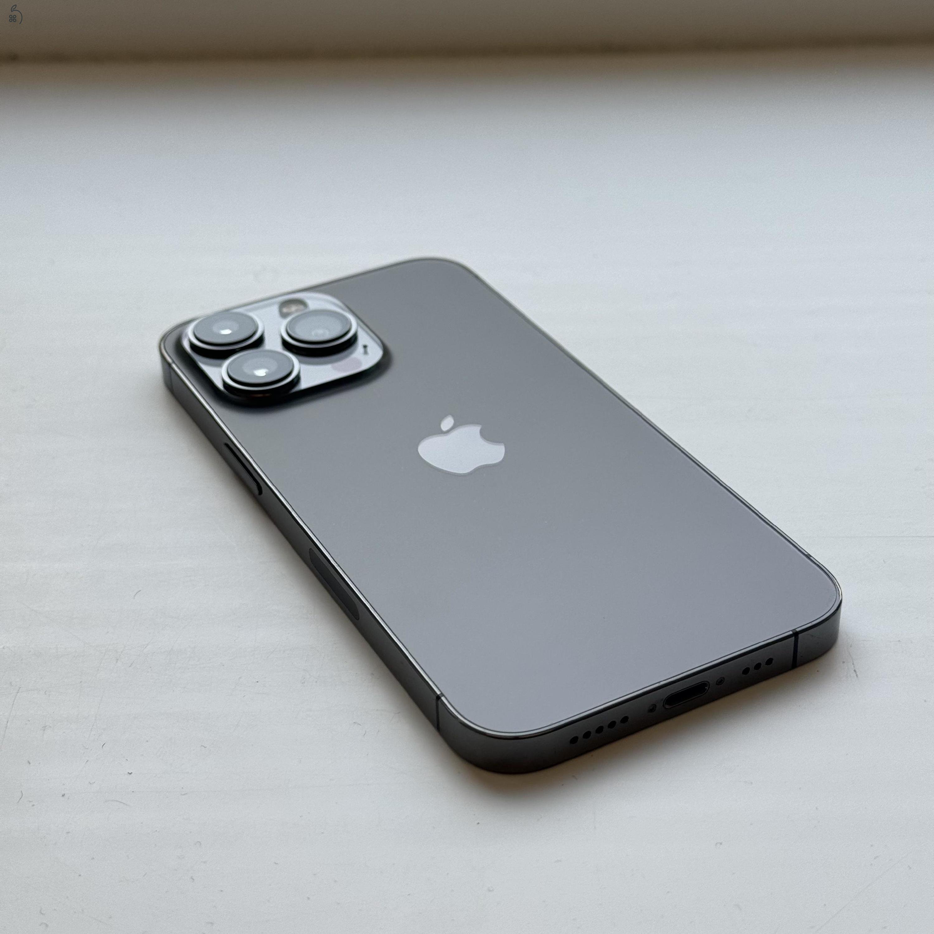 HIBÁTLAN iPhone 13 Pro 256GB Graphite - Kártyfüggetlen, 1 ÉV GARANCIA