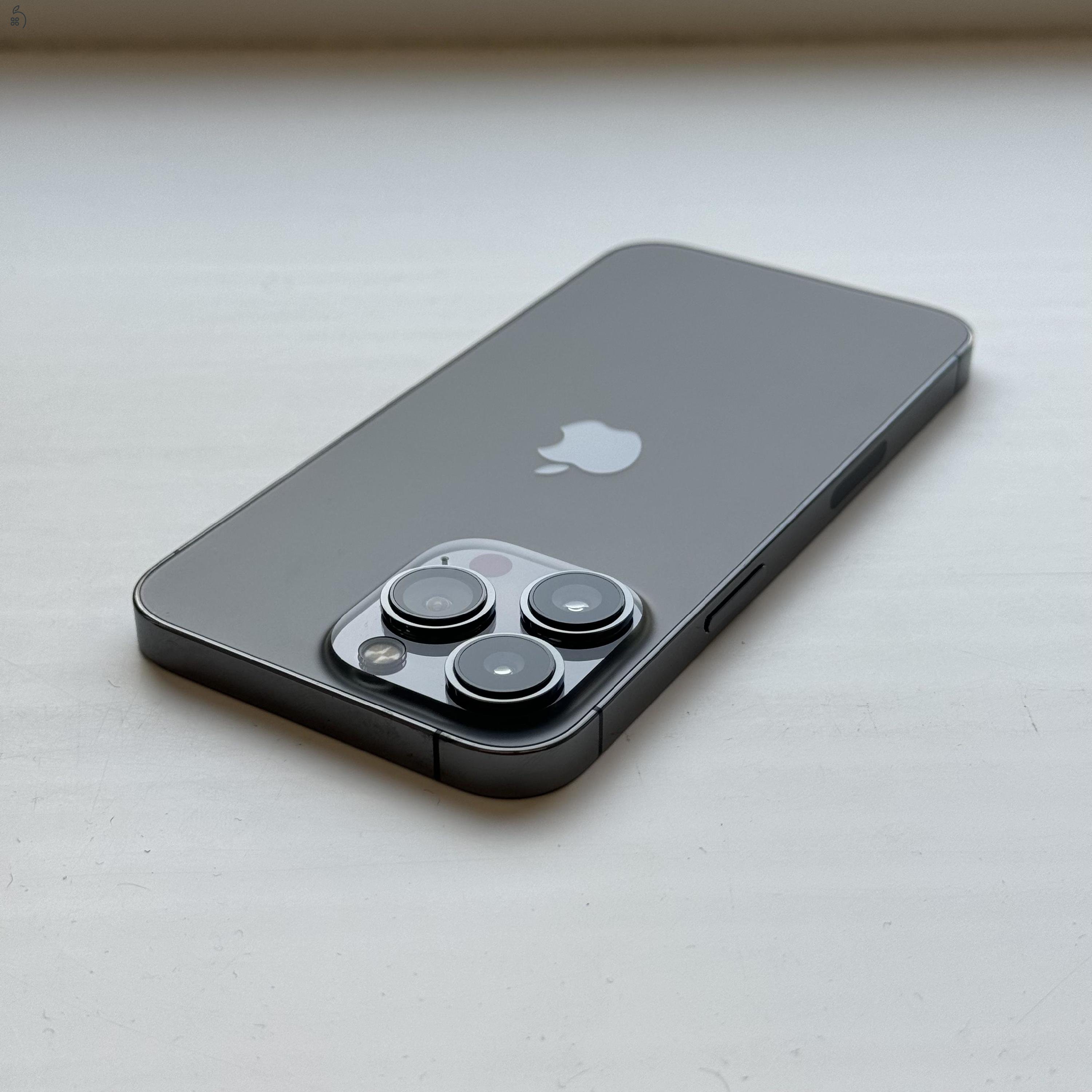 HIBÁTLAN iPhone 13 Pro 256GB Graphite - Kártyfüggetlen, 1 ÉV GARANCIA