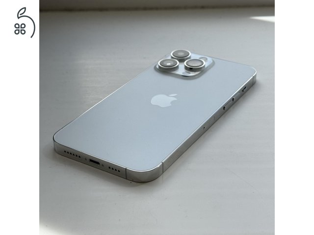 HIBÁTLAN iPhone 14 Pro Max 128GB Silver - Kártyfüggetlen, 1 ÉV GARANCIA, 100% Akkumulátor