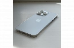 HIBÁTLAN iPhone 14 Pro Max 128GB Silver - Kártyfüggetlen, 1 ÉV GARANCIA, 100% Akkumulátor