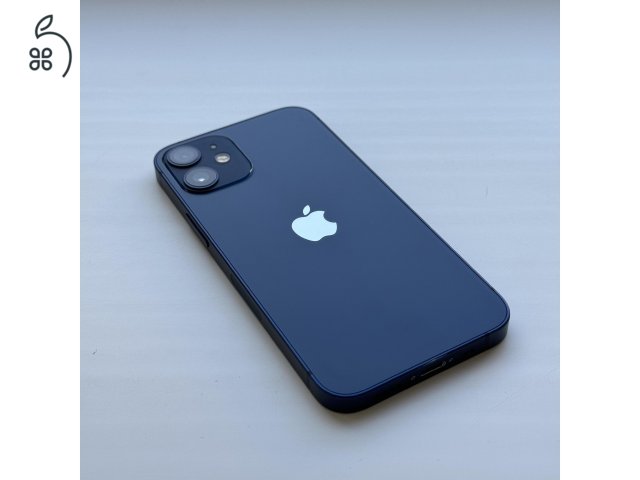 iPhone 12 mini 256GB Blue - 1 ÉV GARANCIA, Kártyafüggetlen, 100% Akkumulátor