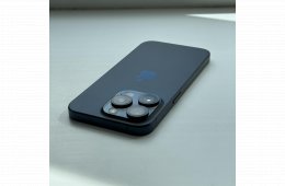 HIBÁTLAN iPhone 15 Pro 128GB Blue Titanium - 1 ÉV GARANCIA, Kártyafüggetlen, 100% Akkumulátor