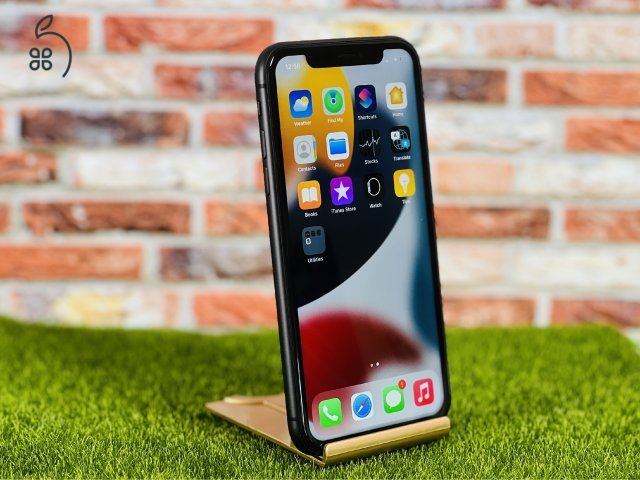 100% AKKU iPhone 11 128 GB Black, szép állapotú - 12 HÓ GARANCIA - 062